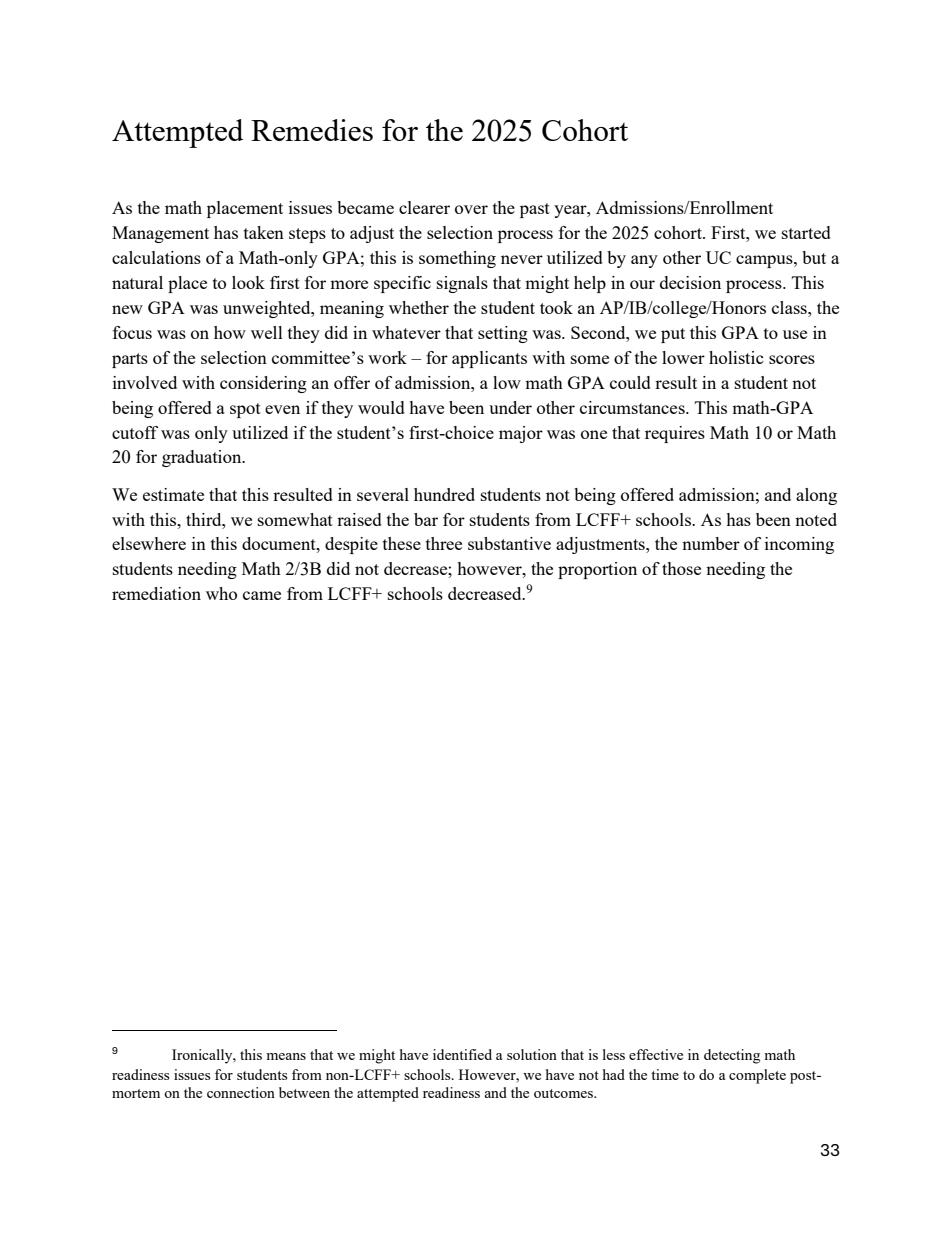 SAWG report page