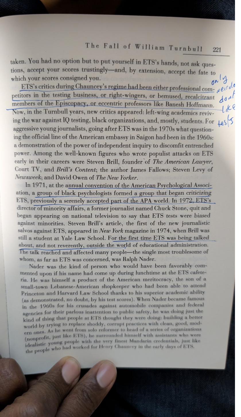 The Big Test: The Secret History of the American Meritocracy — inside page
