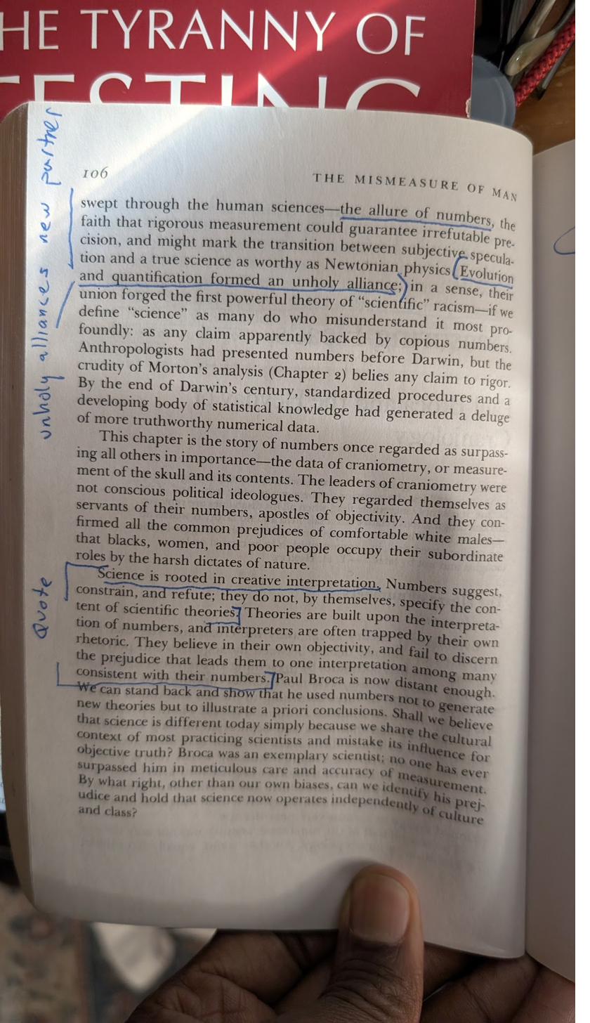 The Mismeasure of Man — inside page