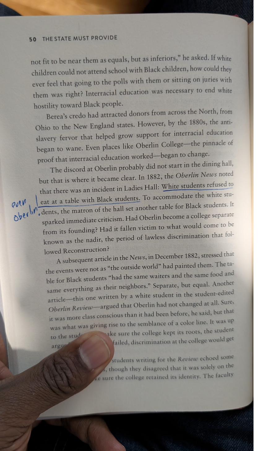 Annotated page from The State Must Provide