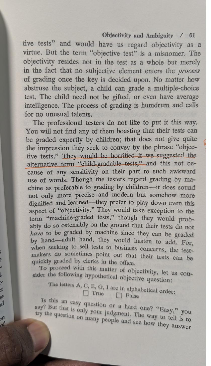 The Tyranny of Testing — inside page