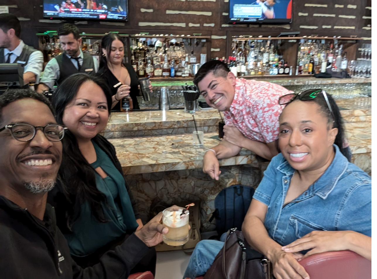 With Nikki, Jenn, and Tony at NACAC