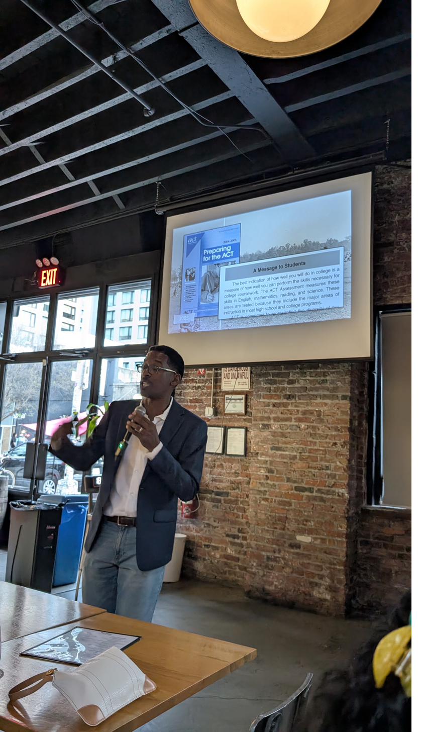 Akil Bello at Lectures on Tap, Brooklyn, April 2026