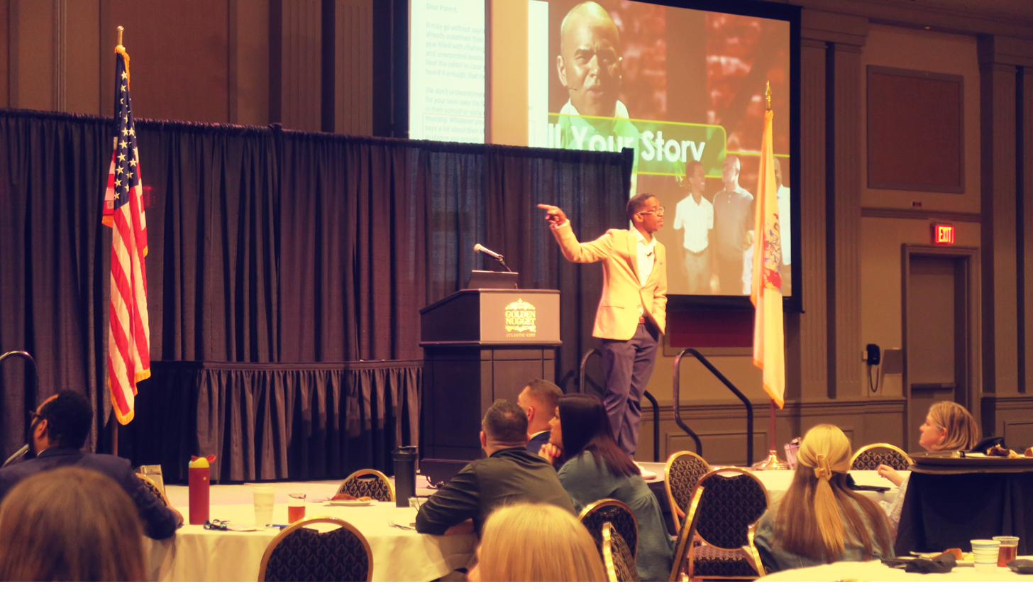Akil Bello speaking at NJACAC